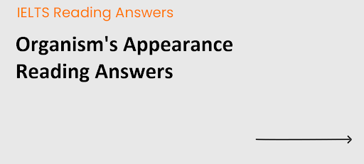 Organism's Appearance Reading Answers